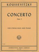 Concerto, Op. 3 : For String Bass and Piano.
