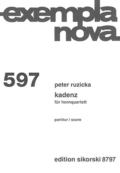 Kadenz : Für Hornquartett.