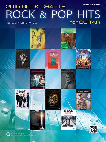2015 Rock Charts : Rock & Pop Hits For Guitar.