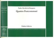 Quattro Postcommuni / edited by Marco Ruggeri.