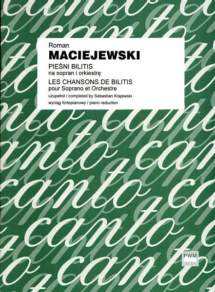 Piesni Bilitis = Les Chansons De Bilitis : Pour Soprano Et Orchestre - Piano reduction.
