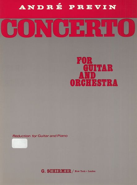Concerto : For Guitar and Piano.