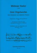 Drei Orgelwerke Über Böhmische und Mährische Themen.