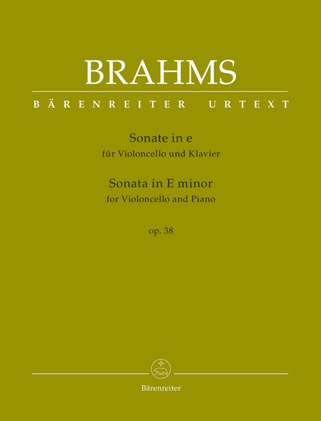 Sonata In E Minor : For Violoncello and Piano.