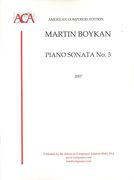 Piano Sonata No. 3 (2007).