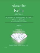 Concerto In Mi Maggiore, Bi. 548 : Per Viola E Orchestra / edited by Kenneth Martinson.