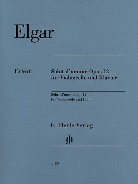 Salut d'Amour, Op. 12 : For Violoncello and Piano / edited by Rupert Marshall-Luck.
