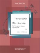 Divertimento : For Trumpet, Trombone and Piano (1946).