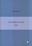 Five Preludes : For Guitar (2013).