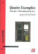 Quatre Examples Tirés Des Nécessités De la Vie : Pour Voix Moyenne Et Piano (1985).