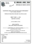 If Dreams Come True : For Saxophone Quintet With Rhythm Section / arr. Benny Carter.