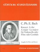 Concerto In A Major : For Flute and Keyboard.