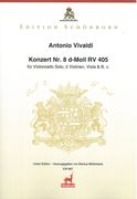 Konzert Nr. 8 D-Moll, RV 405 : Für Violoncello Solo, 2 Violinen, Viola und Basso Continuo.