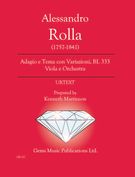 Adagio E Tema Con Variazione, Bi. 333 : For Viola and Orchestra / edited by Kenneth Martinson.