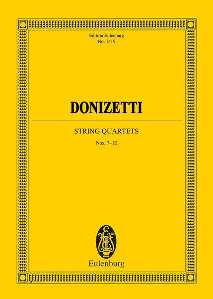 String Quartets Nos. 7-12 / edited by Giuseppe Pascucci.