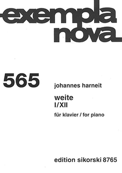 Weite I/XII : For Piano.