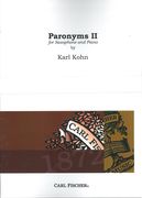 Paronyms II : For Saxophone and Piano (1978).