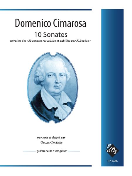 10 Sonates : For Solo Guitar / arranged by Oscar Caceres.
