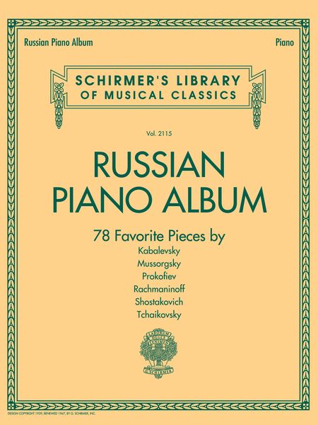 Russian Piano Album.