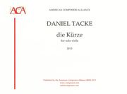 Kurze : For Solo Viola (2013).
