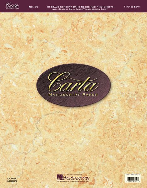Carta Manuscript Paper No. 26.