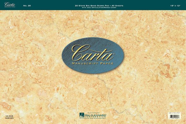 Carta Manuscript Paper No. 28.