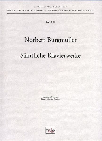 Sämtliche Werke Für Klavier Solo.