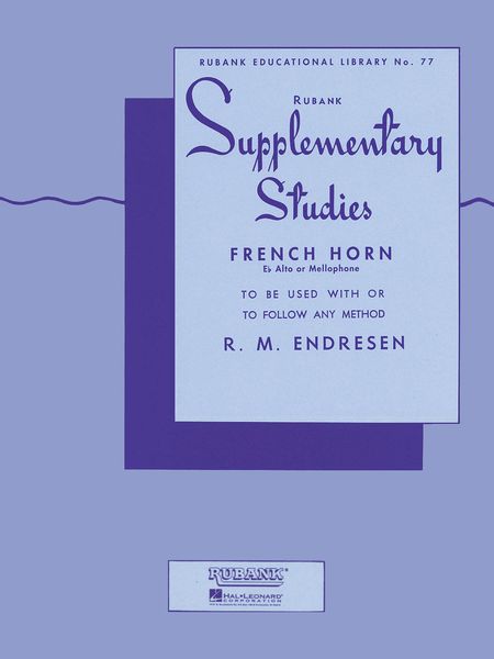 Supplementary Studies : For French Horn, Mellophone Or E Flat Alto.