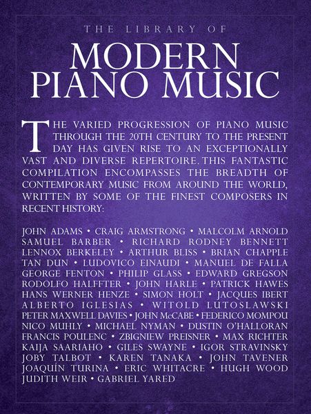 Library Of Modern Piano Music.