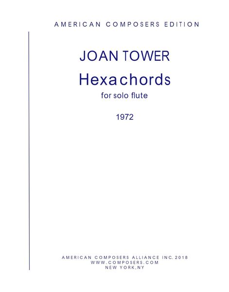 Hexachords : For Solo Flute (1972).
