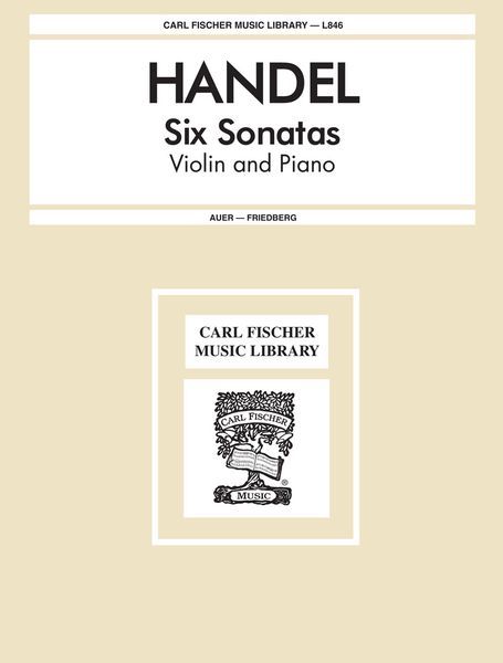 Six Sonatas : For Violin And Piano.