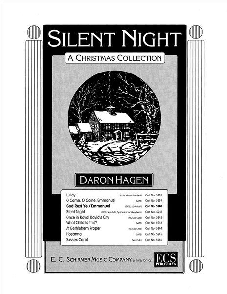 God Rest Ye/Emmanuel - From Silent Night, A Christmas Collection : For SATB Choir.
