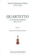 Quartetto In Mi Bemolle Maggiore, Libro X, N. 6 / edited by Giuseppe Fochesato.