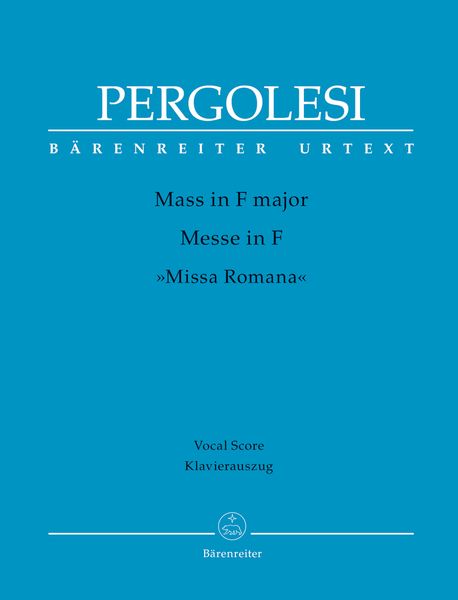 Mass In F Major (Missa Romana) / edited by Malcolm Bruno and Caroline Ritchie.