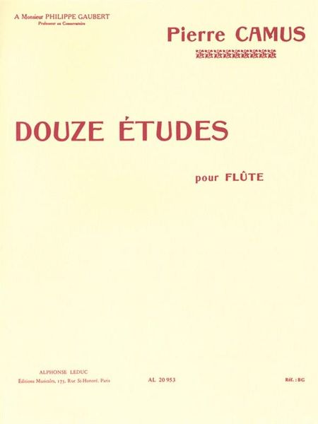 12 Etudes : Pour Flute.