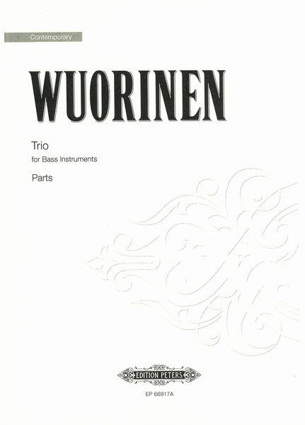 Trio For Bass Instruments : For Bass Trombone, Tuba and Contrabass.