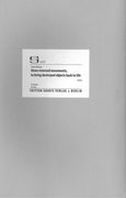 Three Reversed Movements, To Bring Destroyed Objects Back To Life : Für Klavier (2014).