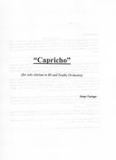 Capricho : For Solo Clarinet In B Flat and Youths Orchestra (2008).