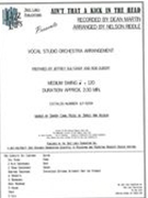Ain't That A Kick In The Head : For Voice and Jazz Ensemble / arranged by Nelson Riddle.