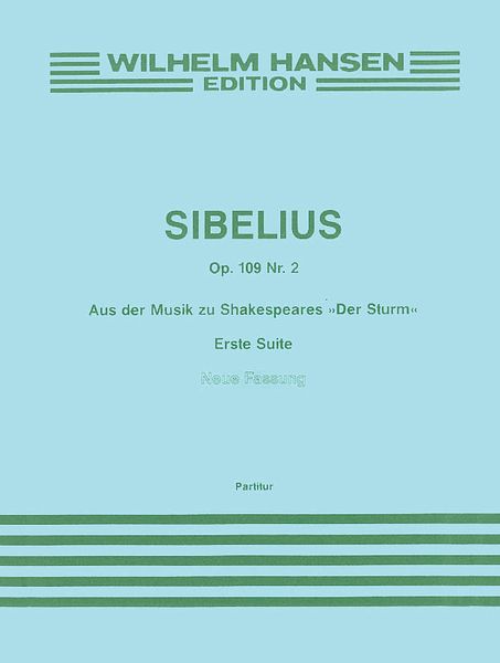 Tempest Suite No. 1 (Erste Suite), Op. 109 No. 2 : For Orchestra.