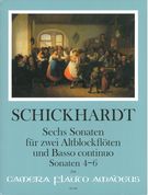 Sechs Sonaten : Für Zwei Altblockflöten und Basso Continuo - Band II, Sonaten 4-6.