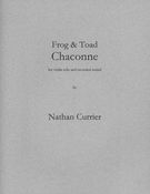 Frog & Toad Chaconne : For Violin Solo and Recorded Sound (2012).