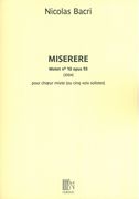 Miserere - Motet No. 10, Op. 93 : Pour Choeur Mixte (Ou Cinq Voix Solistes) (2004).