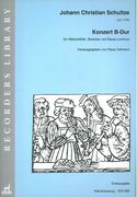 Konzert B-Dur : Für Altblockflöte, Streicher und Basso Continuo / edited by Klaus Hofmann.