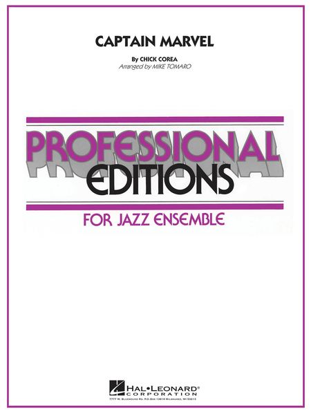 Captain Marvel : For Jazz Ensemble / arranged by Mike Tomaro.