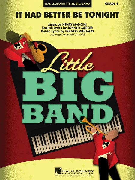 It Had Better Be Tonight : For Jazz Ensemble / arranged by Mark Taylor.