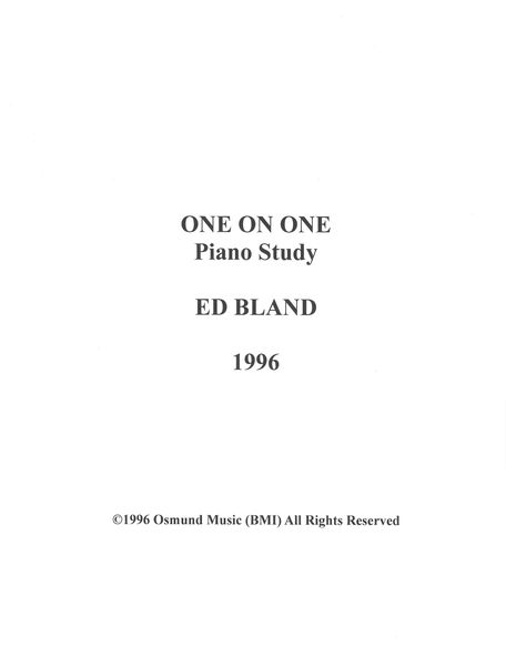 One On One : Piano Study.