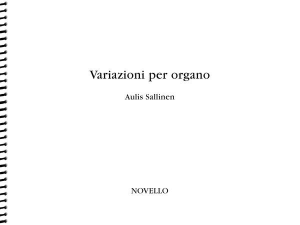 Variazioni Per Organo (Muunnelmi Uruil), Op. 104 (2014).