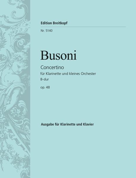 Concertino, Op. 48 : For Clarinet and Orchestra - Piano reduction.