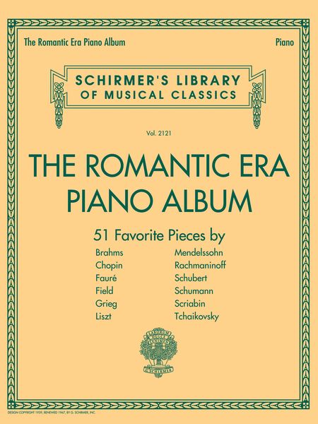 The Romantic Piano Album : 51 Favorites.